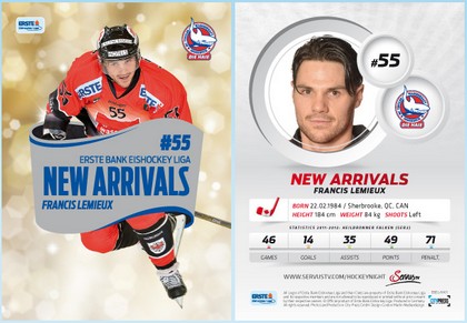 Sonderkarte New Arrivals Francis Lemieux.