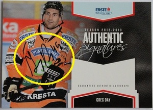 Greg Day und seine eigenwillige Intrepretation der Signatures Card.